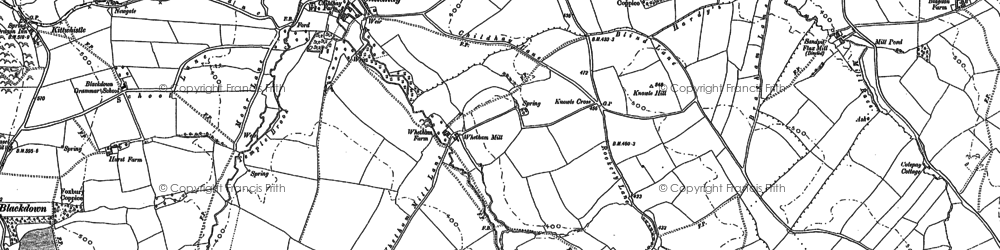 Old map of Childhay in 1901