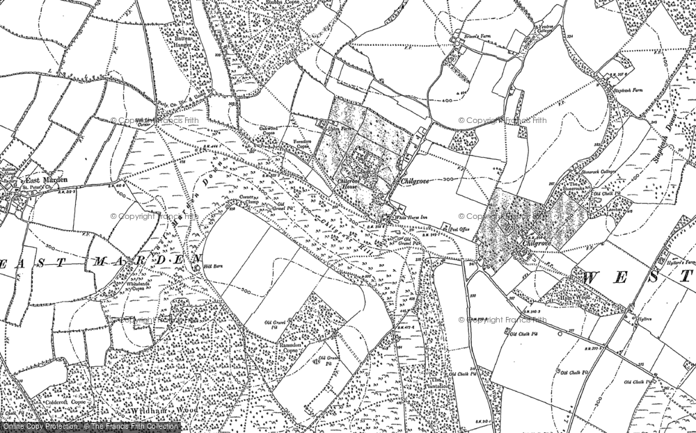 Old Map of Chilgrove, 1896 in 1896