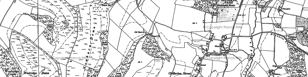 Old map of Cridmore in 1896