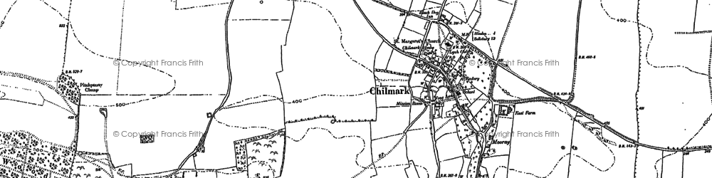 Old map of Portash in 1899