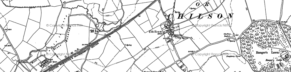 Old map of Blaythorne in 1884