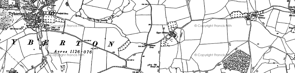 Old map of Shenmore in 1886