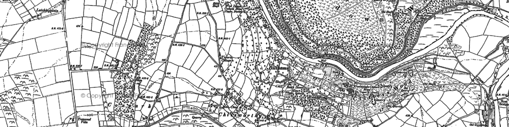 Old map of Blanchdown Wood in 1905