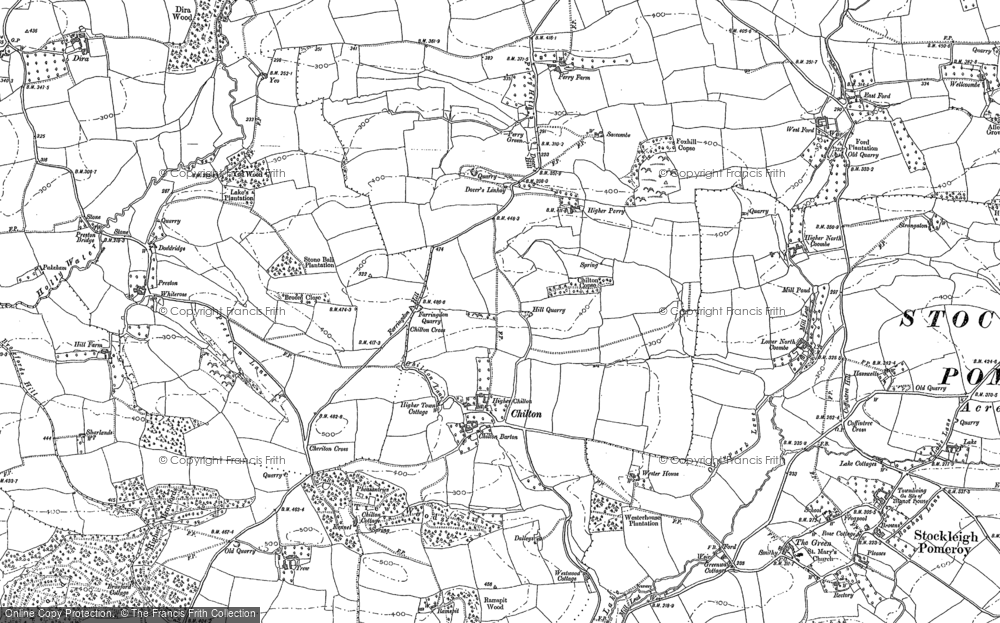 Old Map of Chilton, 1887 in 1887