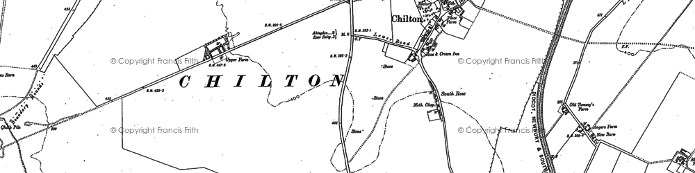 Old map of Chilton in 1898