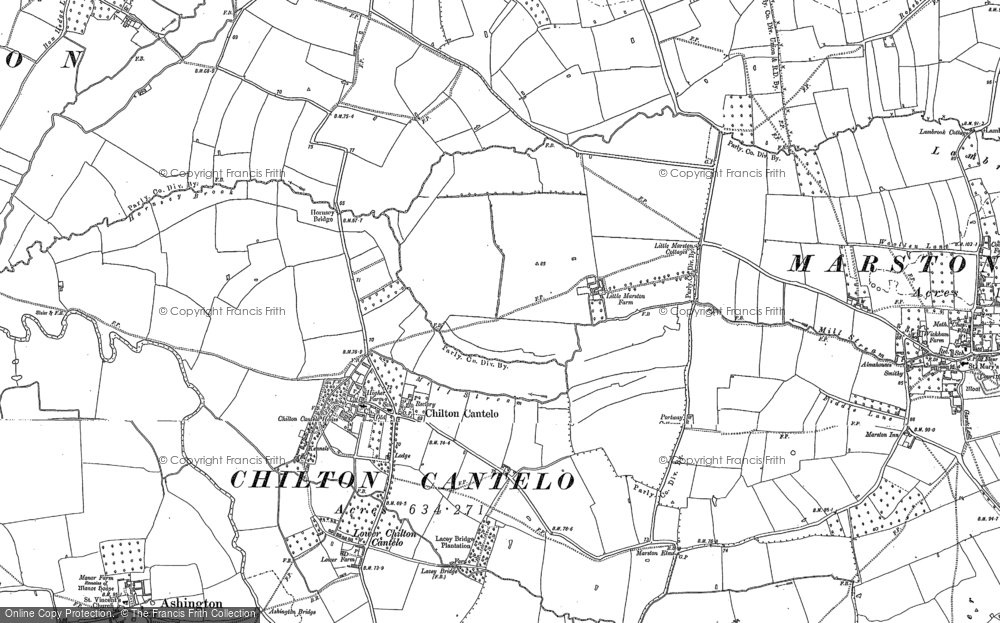 Old Map of Chilton Cantelo, 1885 - 1901 in 1885