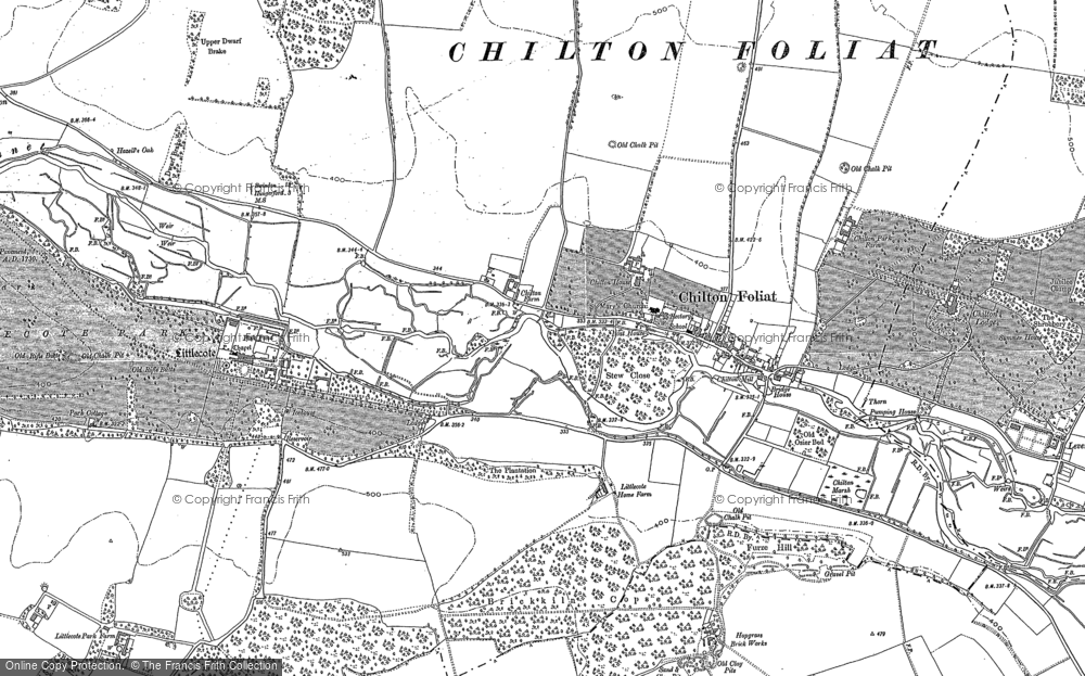 Old Map of Historic Map covering Crooked Soley in 1899