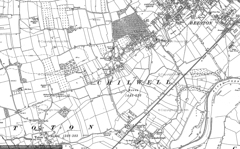Old Map of Chilwell, 1899 in 1899