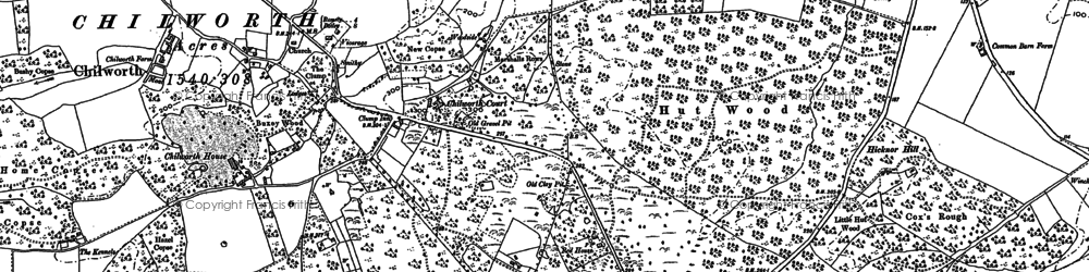 Old map of Bassett in 1895