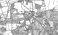 Old Map of Chilworth Old Village, 1895