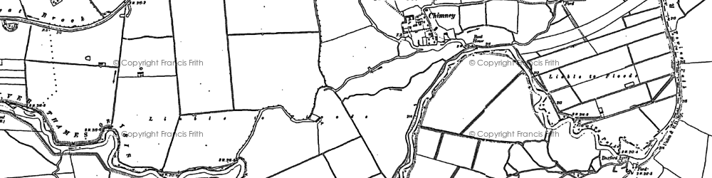 Old map of Chimney in 1910