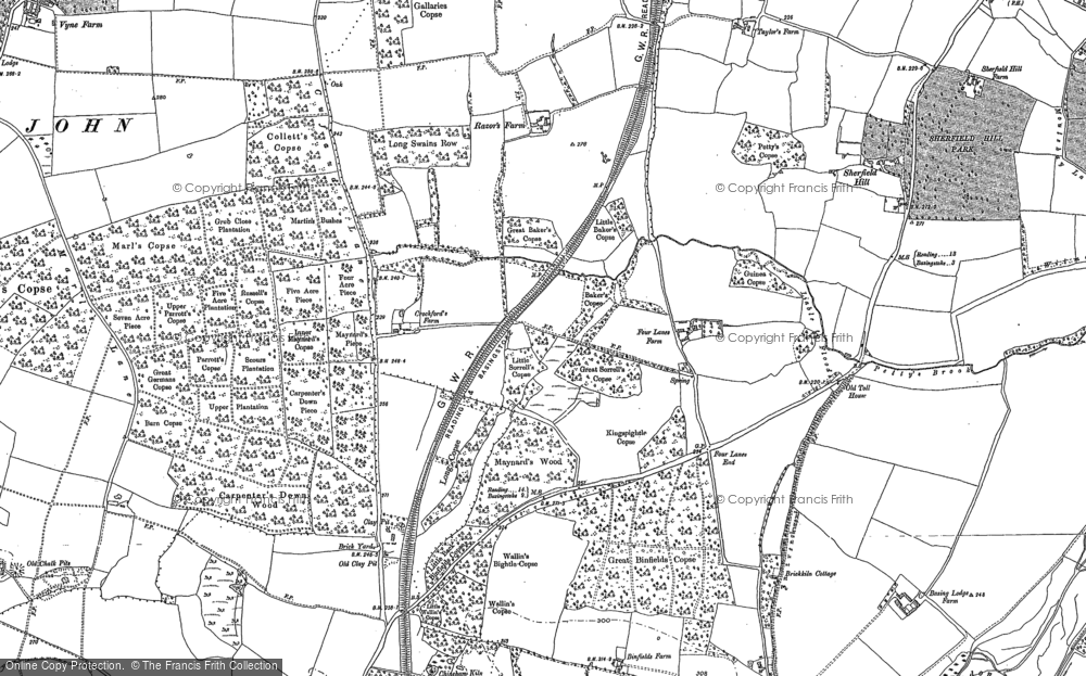 Old Map of Chineham, 1894 in 1894
