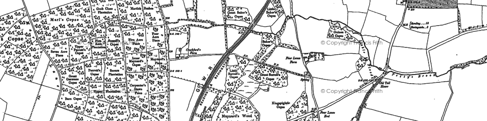 Old map of Chineham in 1894