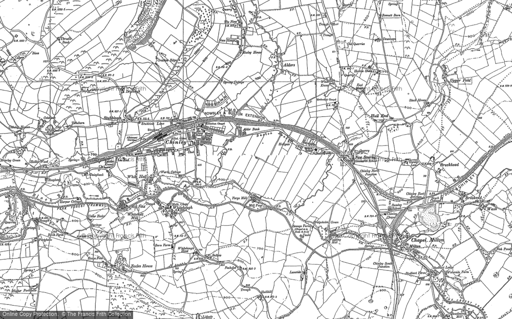 Old Map of Historic Map covering Hull End in 1879