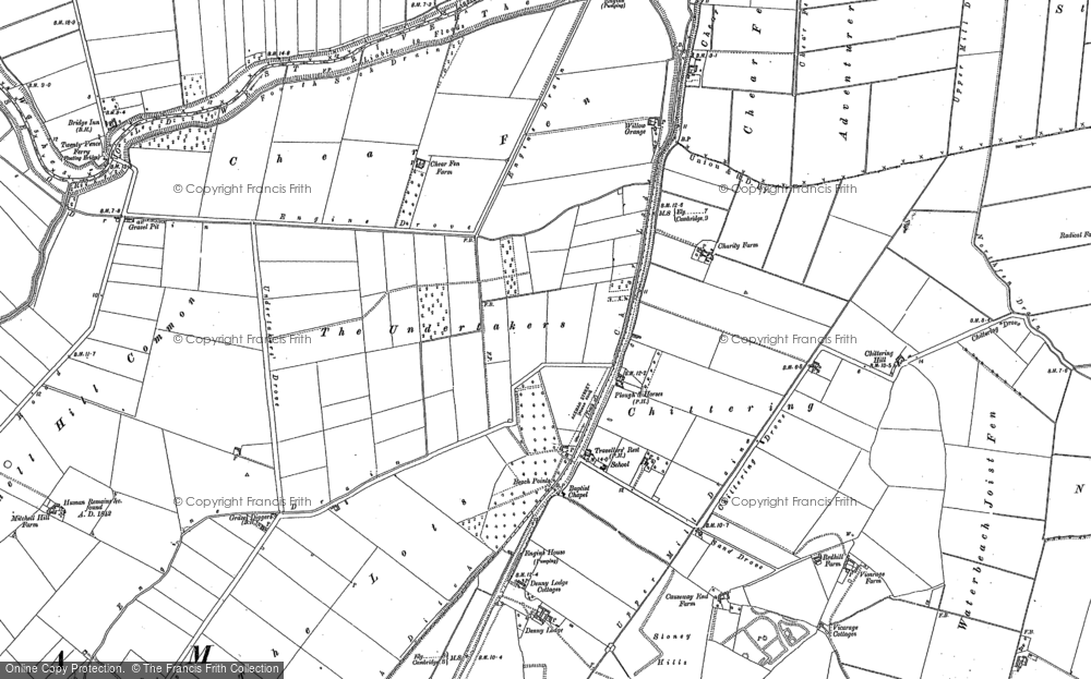 Old Map of Chittering, 1886 - 1887 in 1886