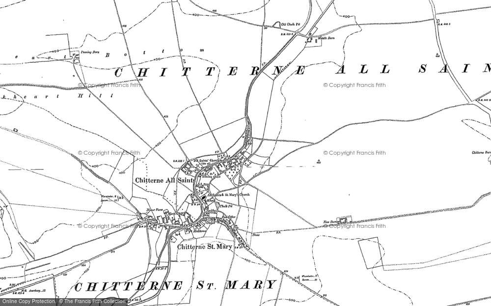 Old Map of Historic Map covering Breakheart Bottom in 1899