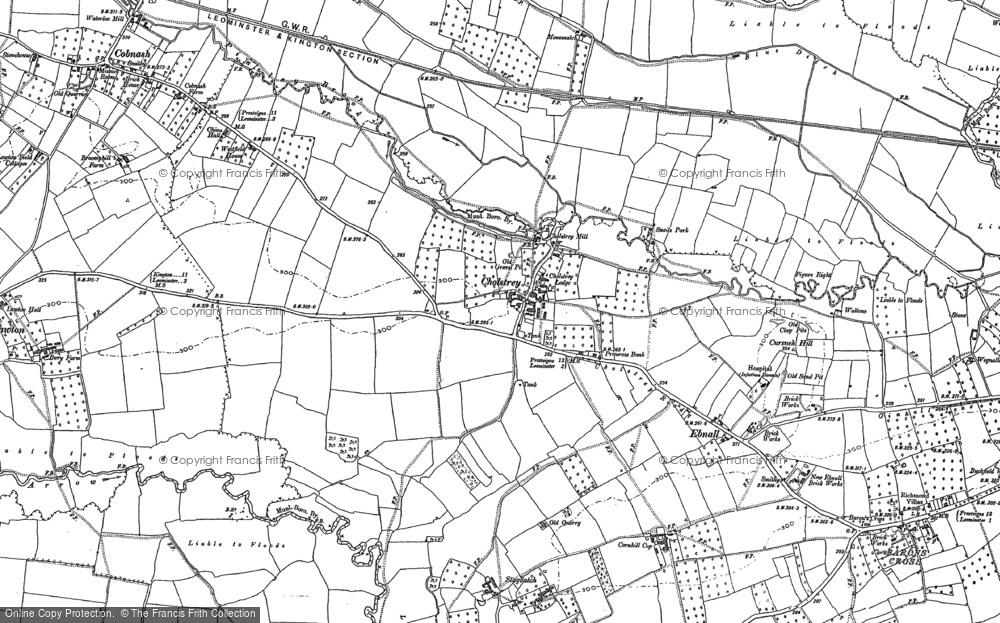 Old Map of Cholstrey, 1885 in 1885