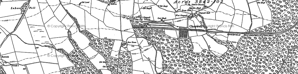 Old map of Chopwell in 1895