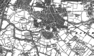 Old Map of Chorlton-cum-Hardy, 1905