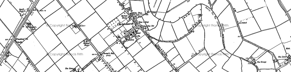 Old map of Bedlam in 1886