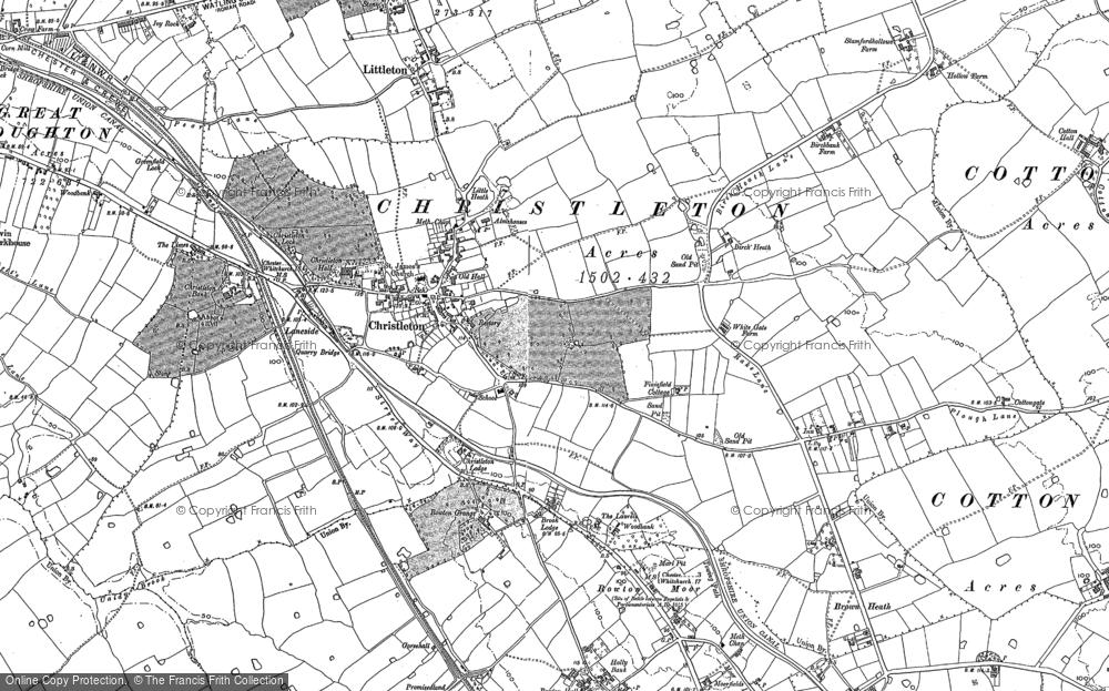 Old Map of Christleton, 1897 - 1898 in 1897