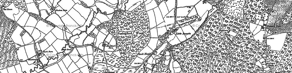 Old map of Jumper's Town in 1882