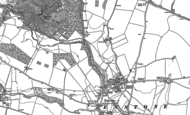 Old Map of Church Enstone, 1898