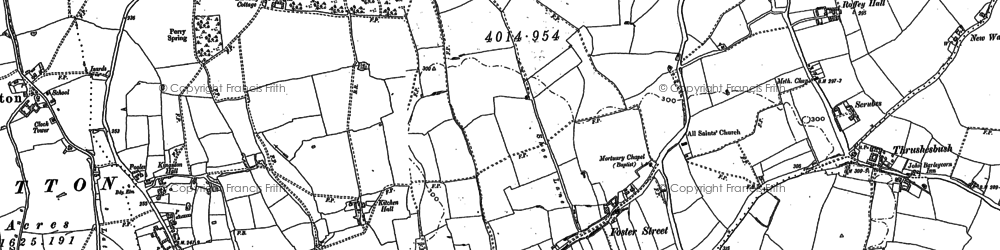 Old map of Foster Street in 1895