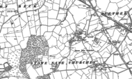 Old Map of Church Stowe, 1883 - 1884