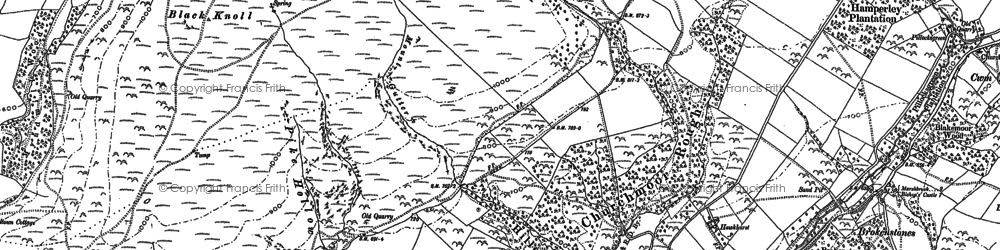 Old map of Churchmoor Rough in 1883
