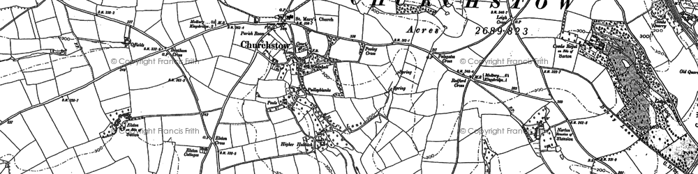 Old map of Whitehall in 1884