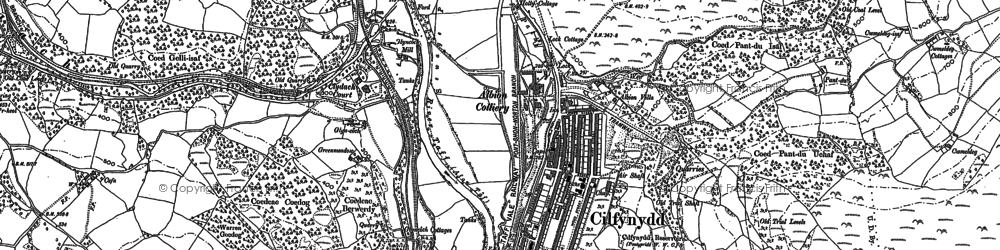 Old map of Cilfynydd in 1898