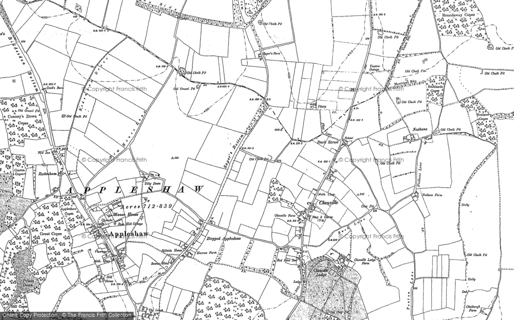 Old Map of Clanville, 1909 in 1909