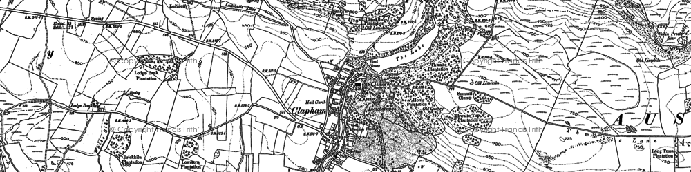 Old map of Thwaite Plantation in 1907