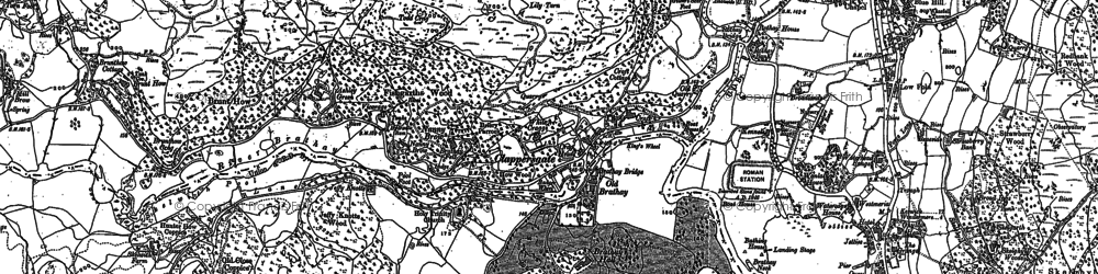 Old map of Todd Crag in 1912