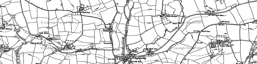 Old map of Bray Bridge in 1888