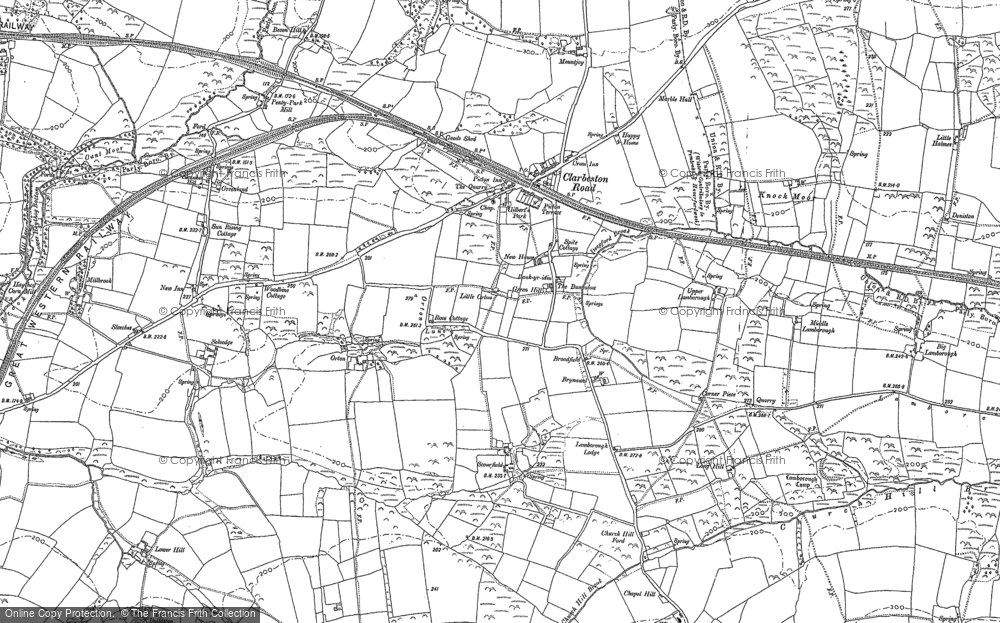 Old Map of Clarbeston Road, 1887 in 1887