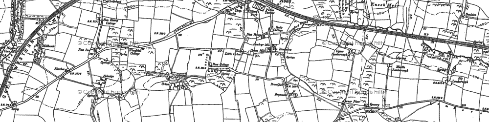 Old map of Clarbeston Road in 1887