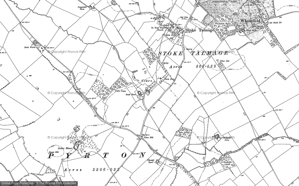 Old Map of Historic Map covering Easington in 1897