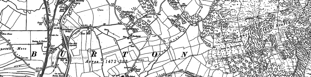 Old map of Clawthorpe in 1911