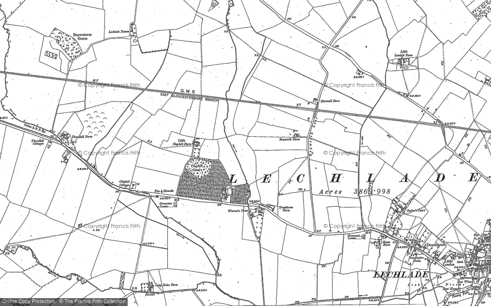Old Map of Claydon Fields, 1901 - 1910 in 1901