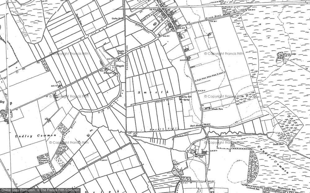 Old Map of Claypits, 1881 - 1882 in 1881