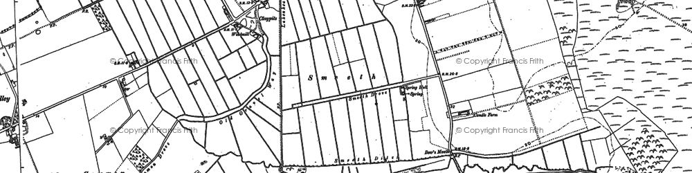 Old map of Claypits in 1881
