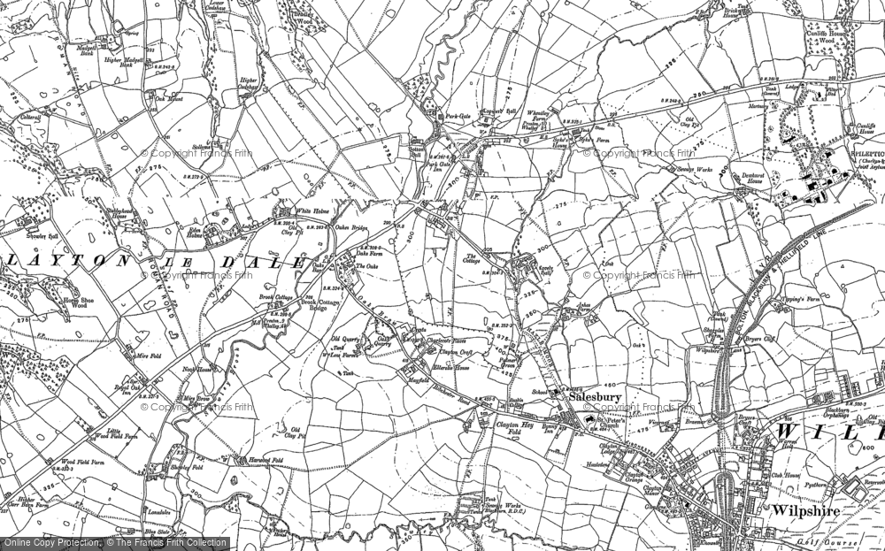 Old Map of Clayton Le Dale, 1892 in 1892