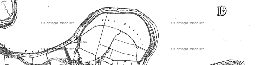 Old map of Cleasby in 1912