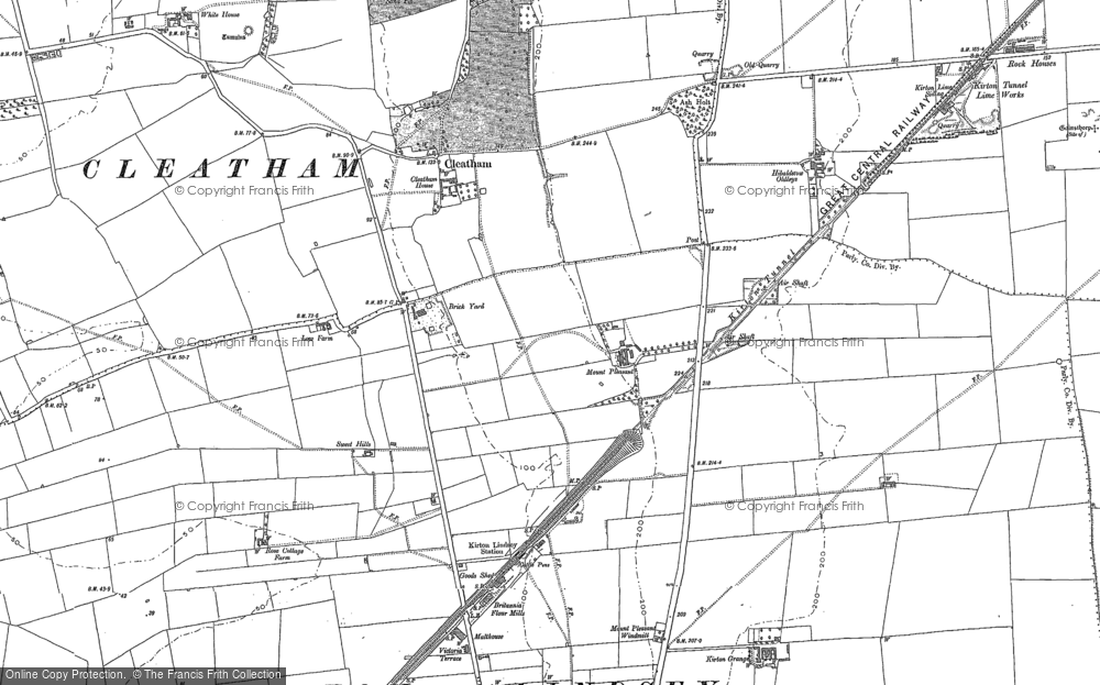 Old Map of Cleatham, 1885 in 1885