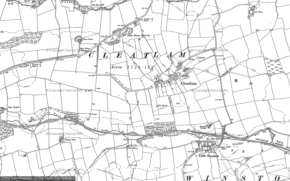 Old Map of Historic Map covering Blakeley in 1896