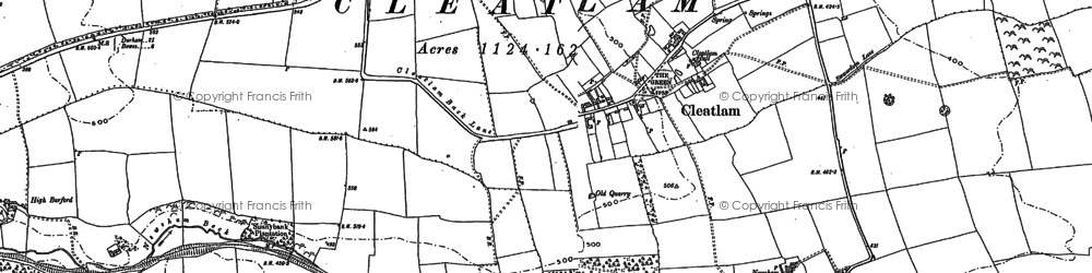 Old map of Blakeley in 1896