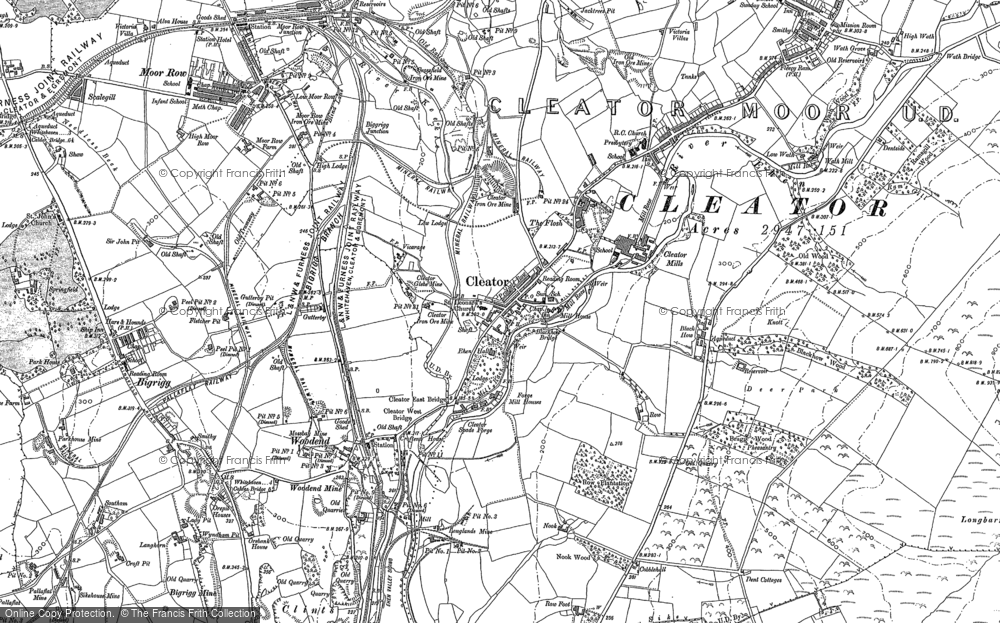 Old Map of Cleator, 1898 - 1923 in 1898