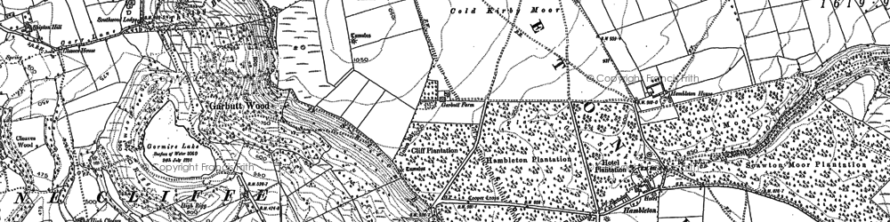 Old map of Cleave Dike in 1891
